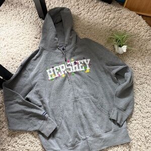 Jansport Gray collectible Hershey’s vintage colorful, cute women’s hoodie in red